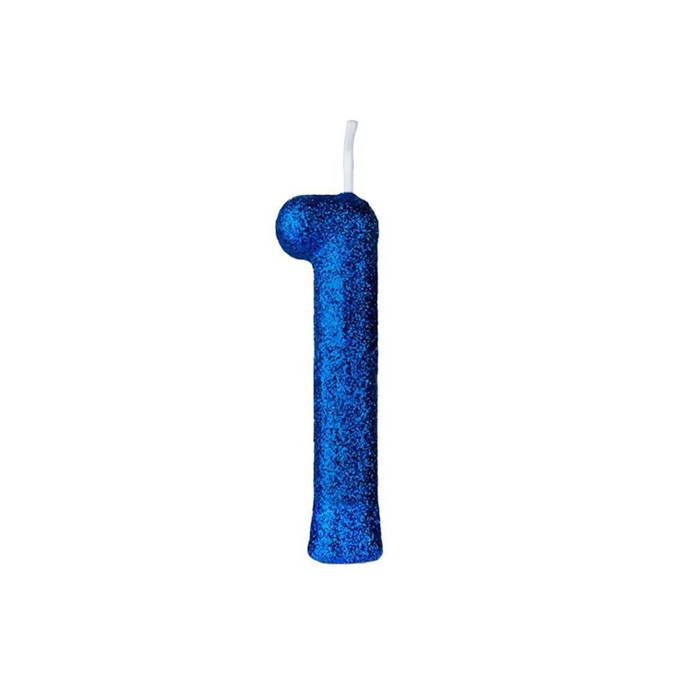 VELA REG ANIV N 1 AZUL 1X10UN