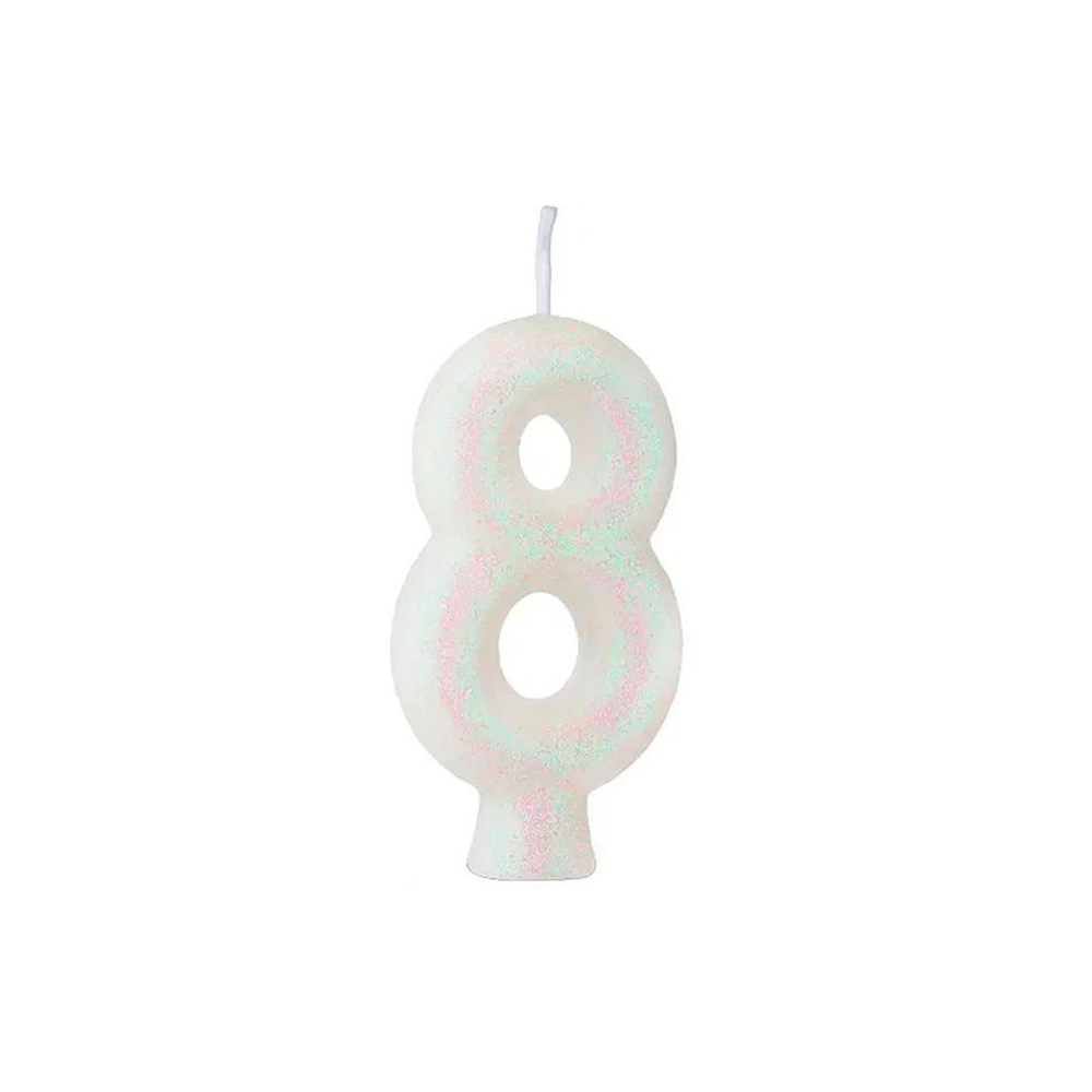VELA REG ANIV N 8 BRANCA 1X10U