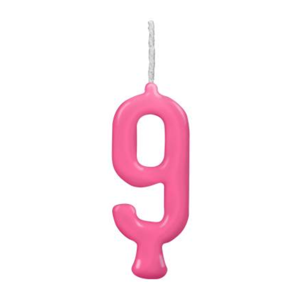 VELA REG ANIV N 9 ROSA 1X10UN