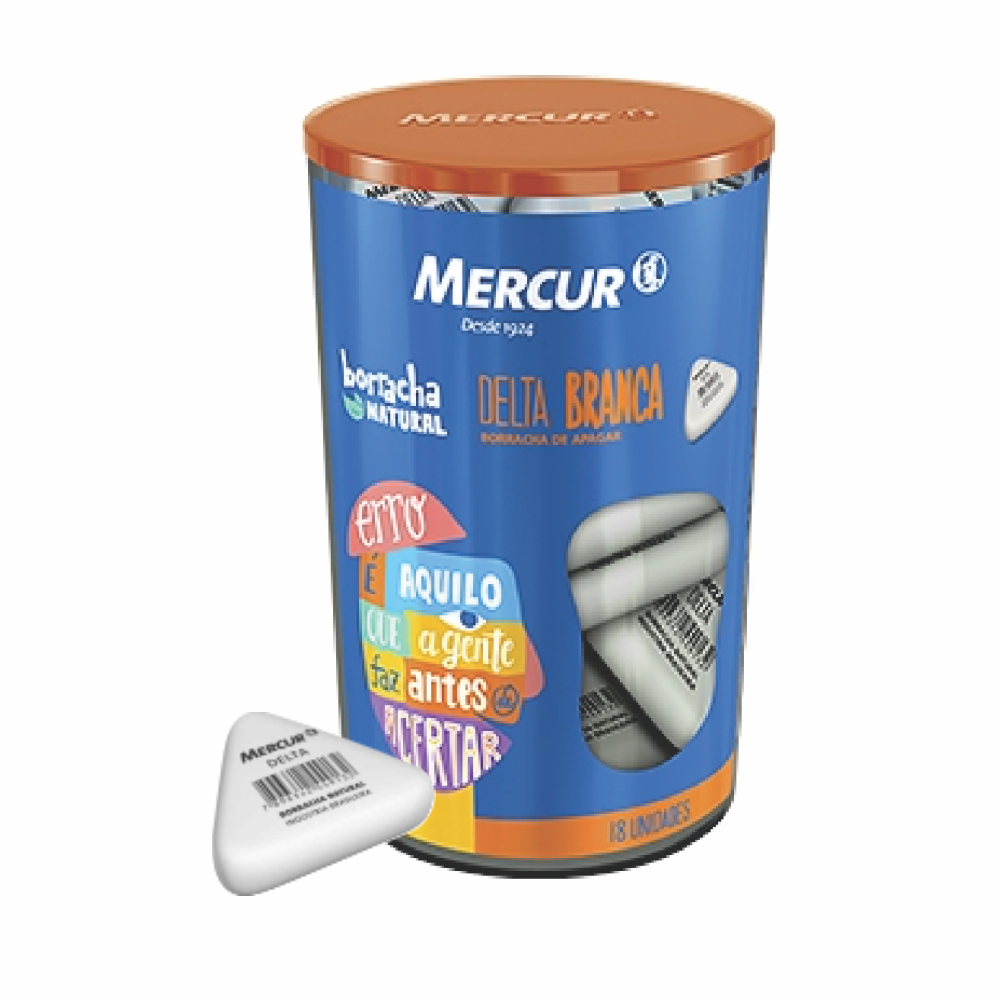 BORRACHA DELTA BRANCA MERCUR  1X18UN