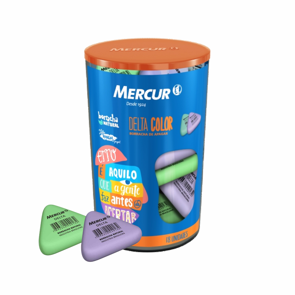 BORRACHA DELTA COLOR MERCUR  1X18UN 