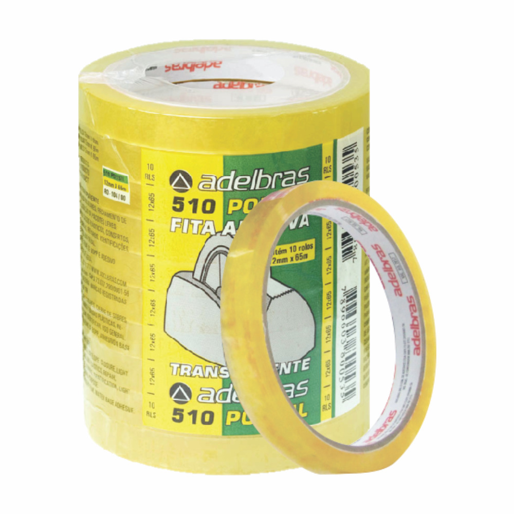 DUREX ADELBRAS TRANS 12MMX40M  1X10UN