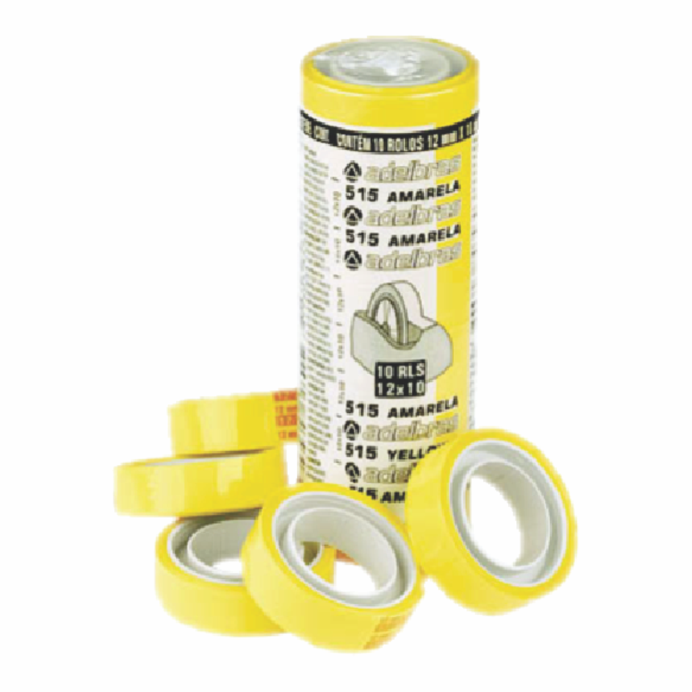 DUREX ADELBRAS AMARELA 12MMX10M 1X10RL 