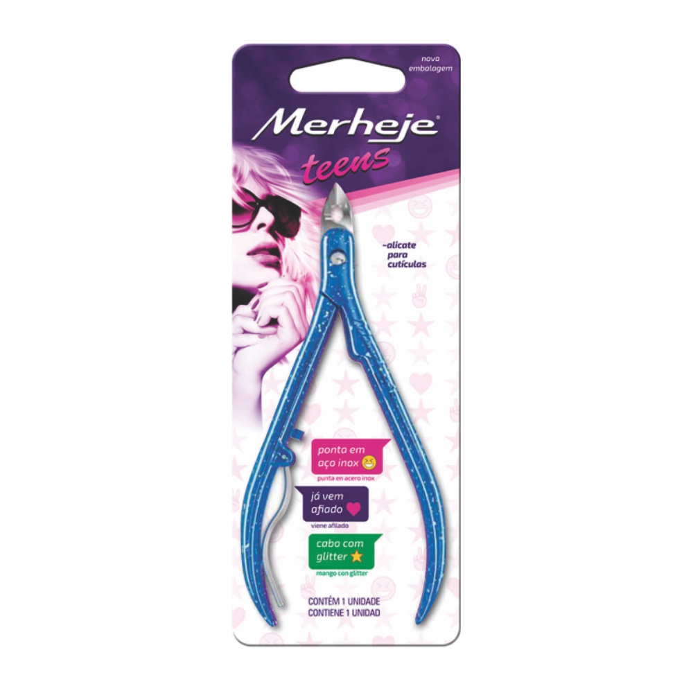 ALICATE P CUT  MERHEJE TEEN AZUL 1X1UN 