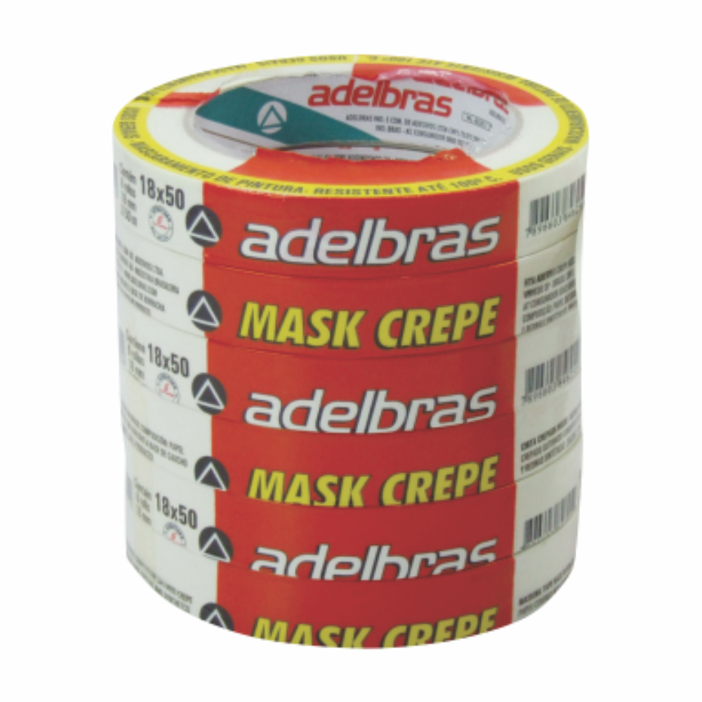 FITA CREPE 18MMX50M ADELBRAS   1X6RL 