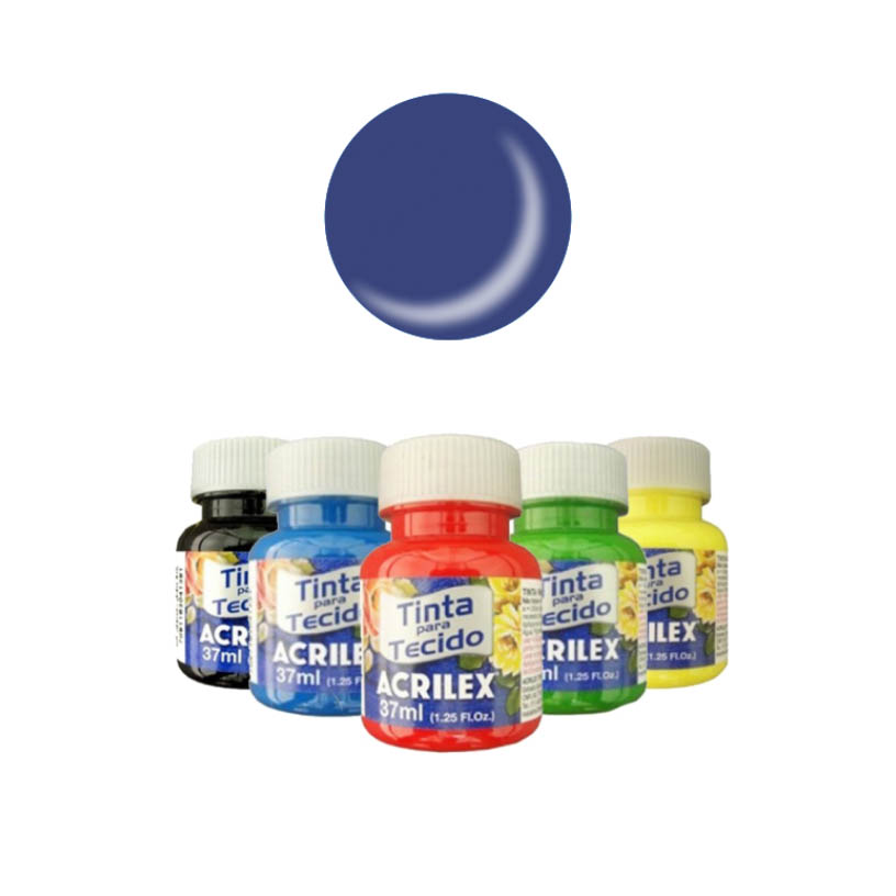 TINTA TECIDO ACRILEX F AZ COBALTO 12X37M
