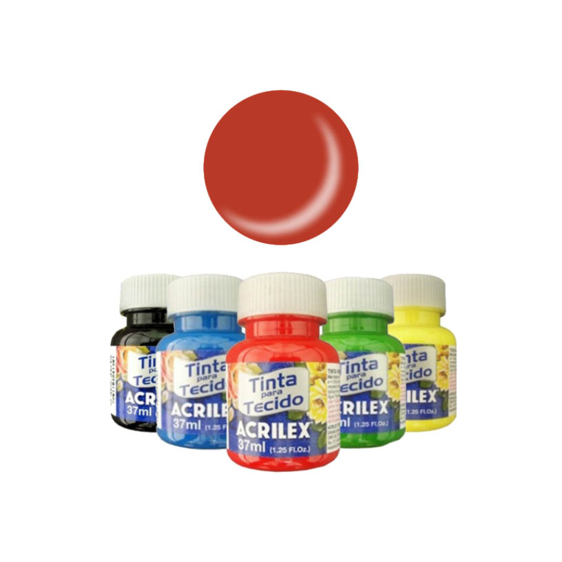 TINTA TECIDO ACRILEX F VM ESCARLA 12X37M