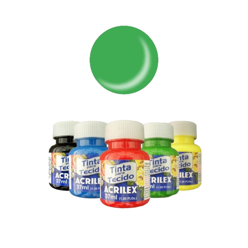 TINTA TECIDO ACRILEX F VD FOLHA 12X37ML