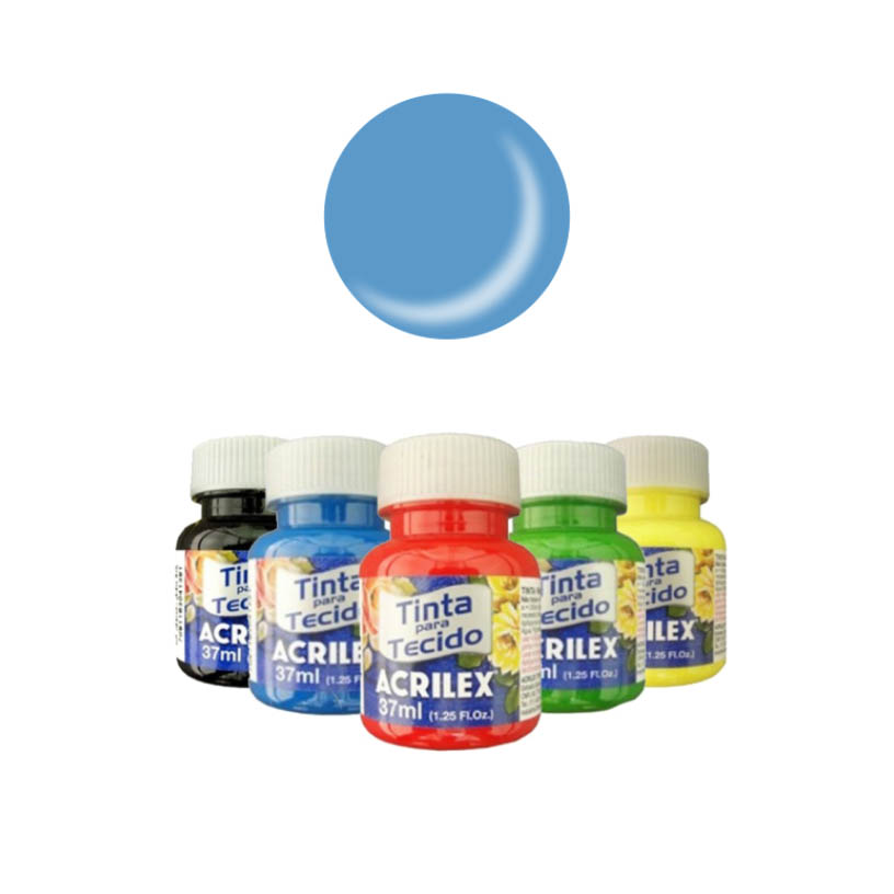 TINTA TECIDO ACRILEX F AZ CARIBE 12X37M