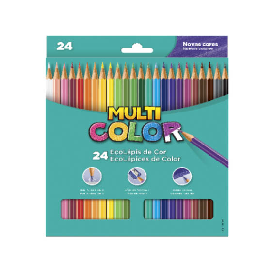 LAPIS DE COR GD MULTICOLOR SUPER 6X24UN 