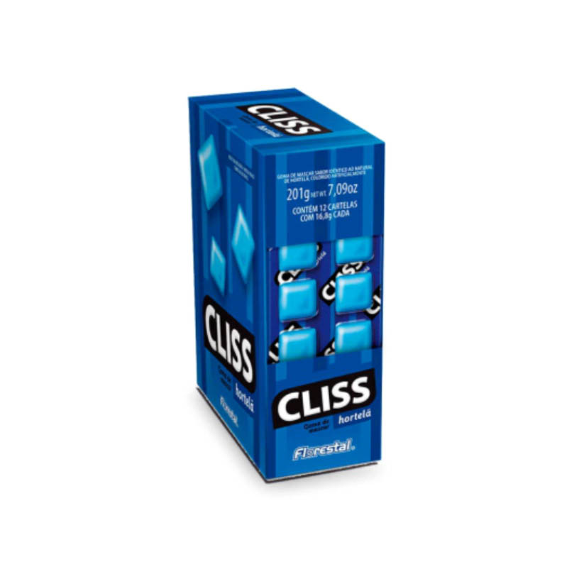 CHICLE CLISS CART HORTELA FLORES 1X12UN 