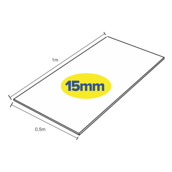 FOLHA DE ISOP ISOPLAST 15MM 1MX0,5M 18UN
