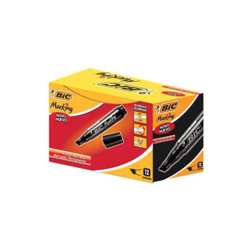 MARCADOR PERM PT REC MARKING BIC 1X12UN