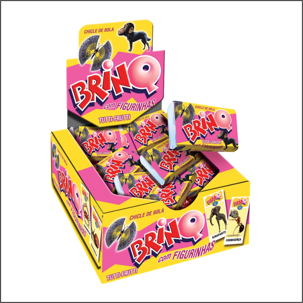 CHICLE BOLA BRINQ FIGU T FRUIT TOF1X350G