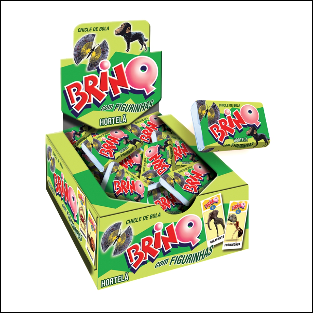 CHICLE BOLA BRINQ FIGU HORTELA TOF1X350G