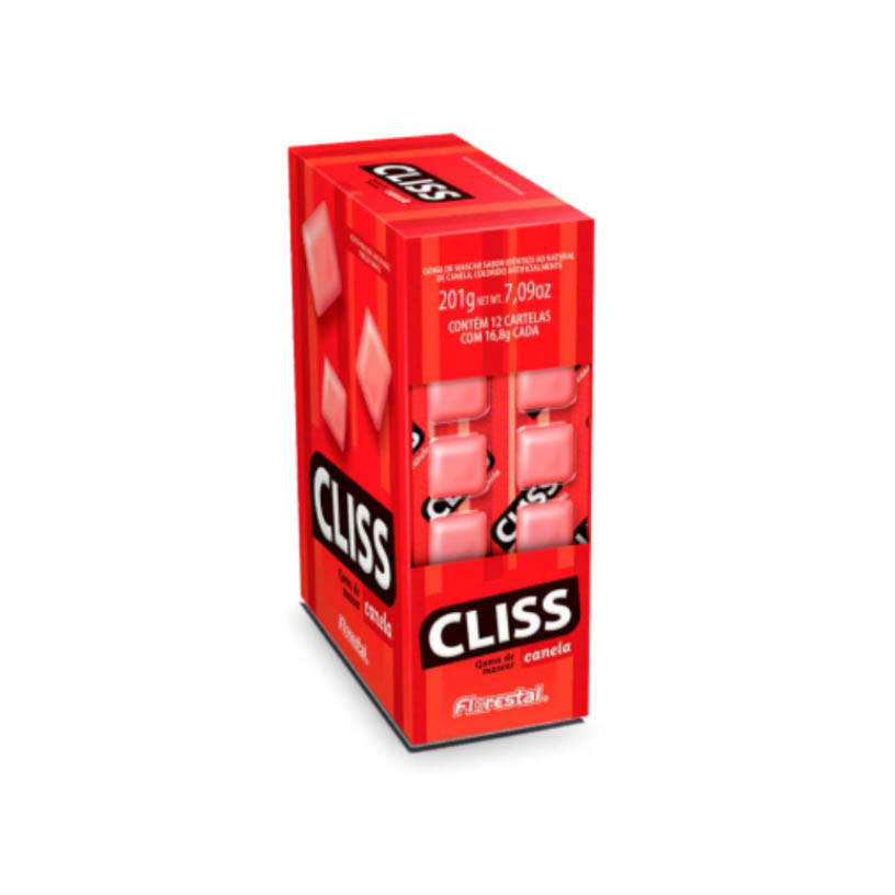 CHICLE CLISS CART CANELA FLORES  1X12UN 