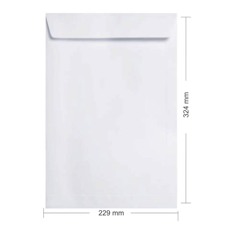 ENVEL BR A4 229X324 75G SCRIT 1X100UN 