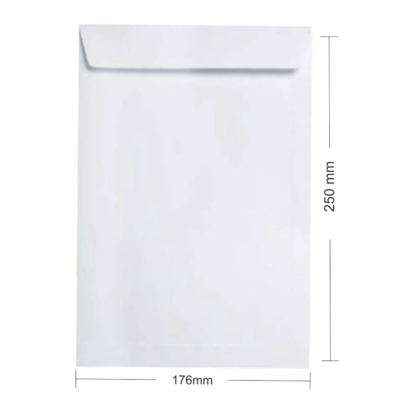 ENVEL BR MEIO OF 176X250 75G SCRI 100UN 