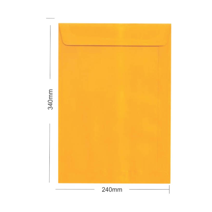 ENVEL OURO OFICIO 240X340 80G SCRIT 100U