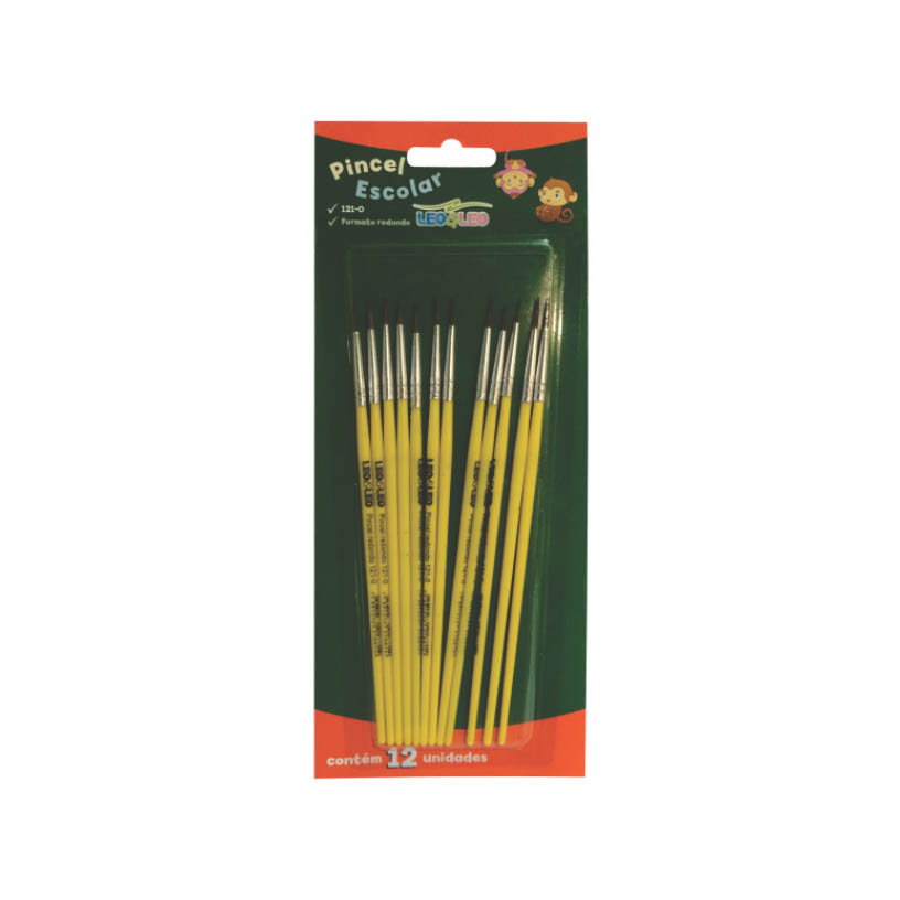 PINCEL ESC REDONDO 121 02  LEON CT 1X12U