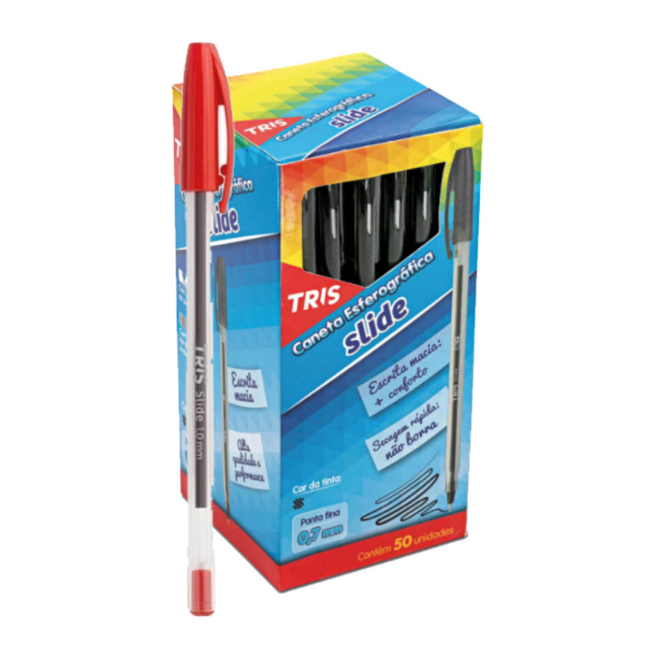 CANETA ESFER  VM SLIDE TRIS  1X50UN