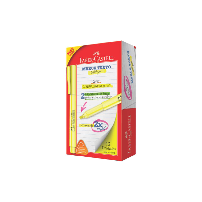 MARCA TEXTO AZ CANETA FABER  1X12UN 