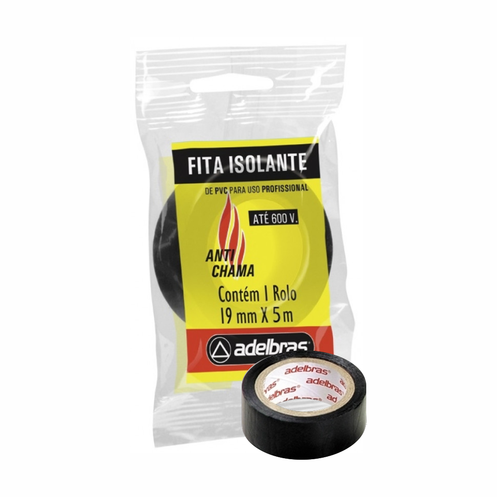 FITA ISOLANTE 19MMX5M PTA ADELBR 1X1UN