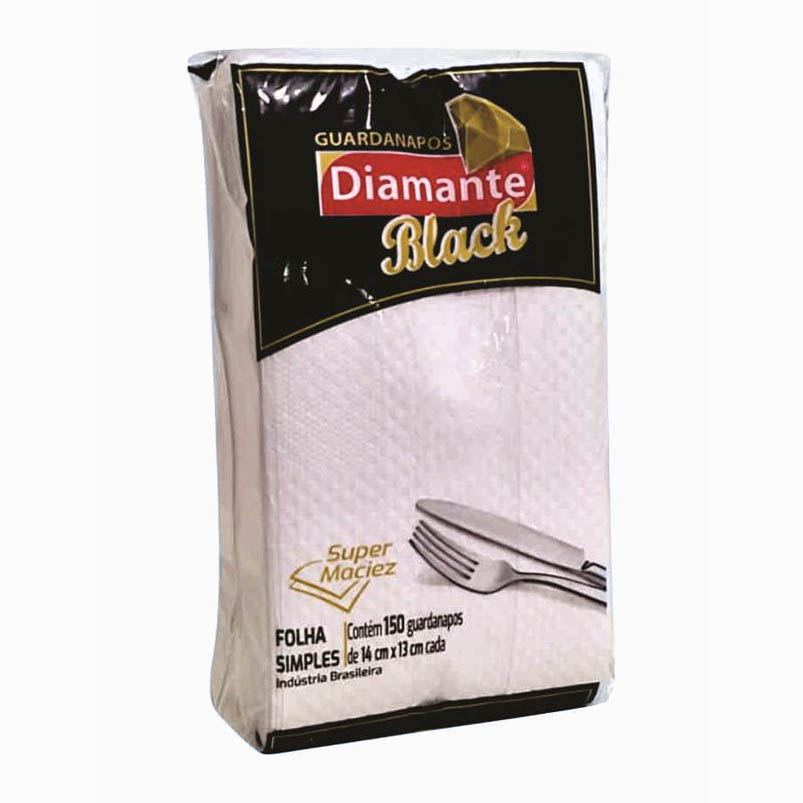 GUARDANAPO DIAM BLACK 14X13 C 150F 1X20P