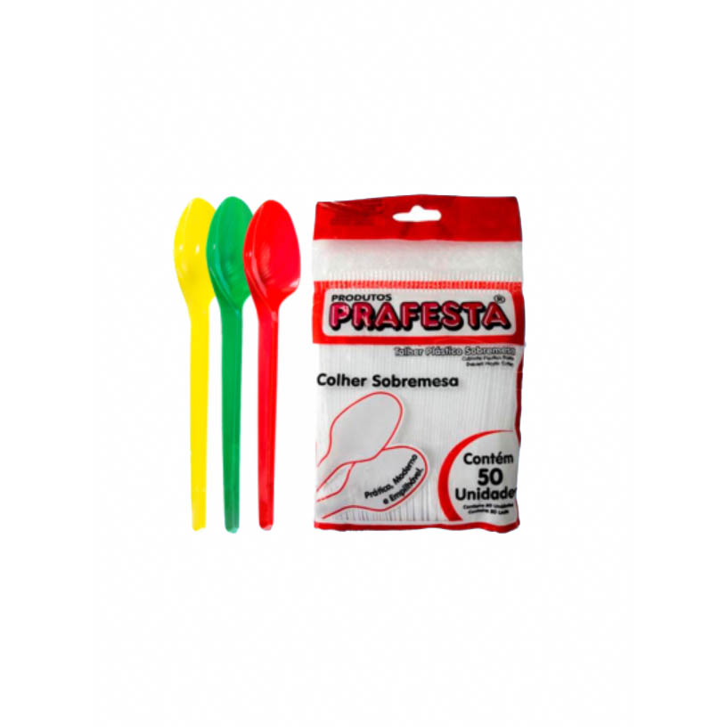 COLHER DES SOB PEQ  COLOR  1X50UN 