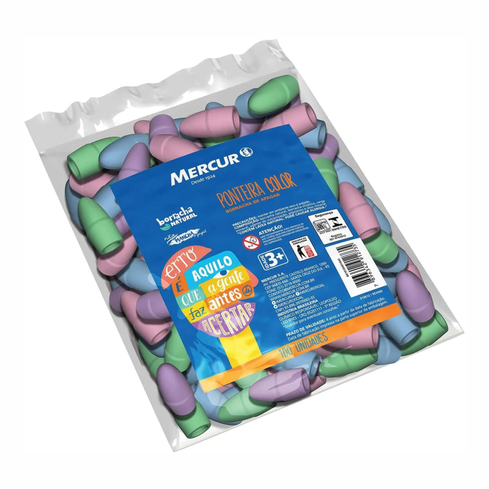 BORRACHA PONTEIRA COLOR MERCUR SAC 100U