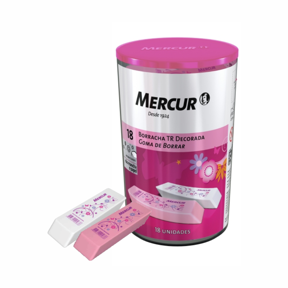 BORRACHA TR DECOR RS BR POTE MERCUR 18U 