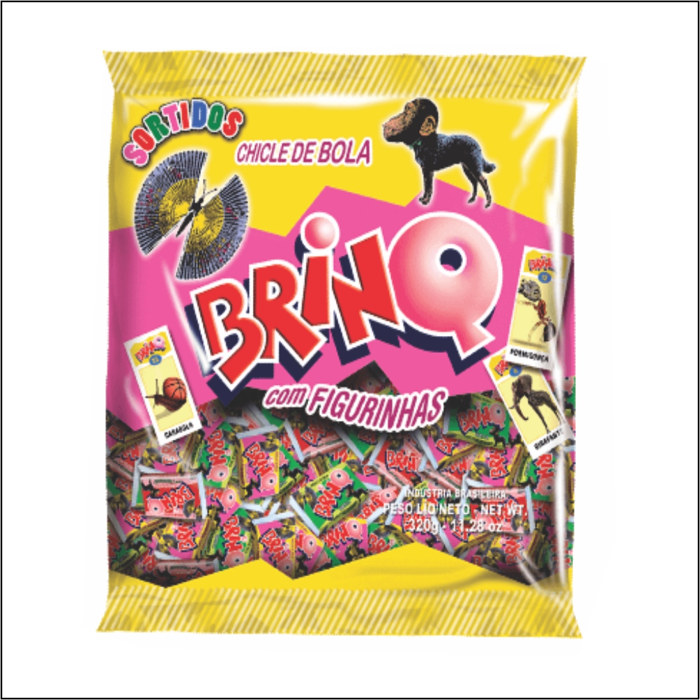 CHICLE BOLA BRINQ SORT T FRUT TOF 1X350G
