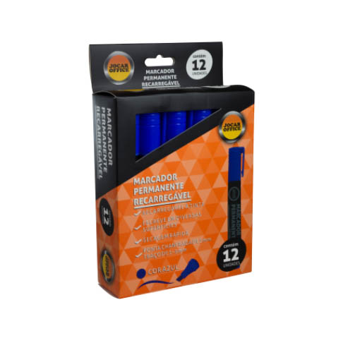 MARCADOR PERM REC AZ JOCAR 12UN