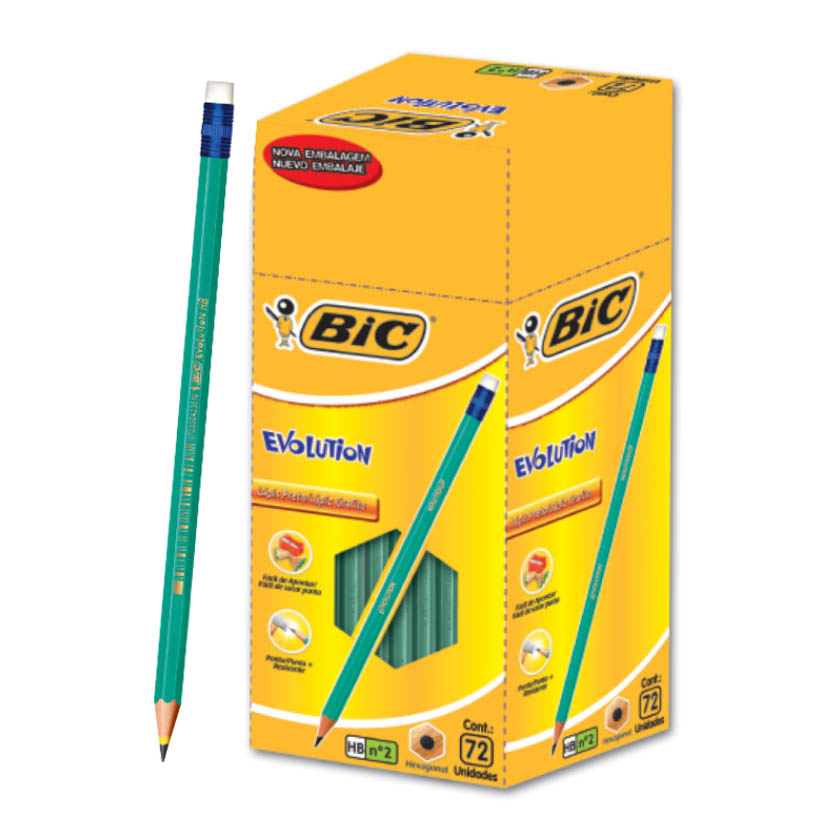 LAPIS PT HB2 HEX C B EVOLUT BIC 1X72UN