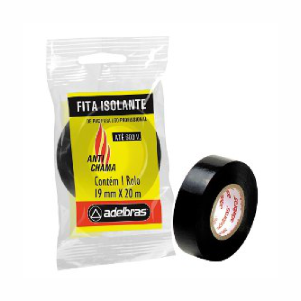 FITA ISOLANTE 19MMX20M PTA ADELBR 1X1UN