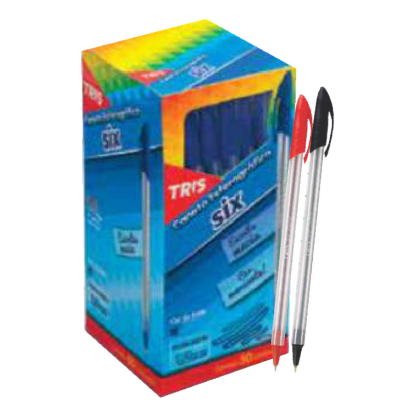 CANETA ESFER VM SIX TRIS 1X50UN