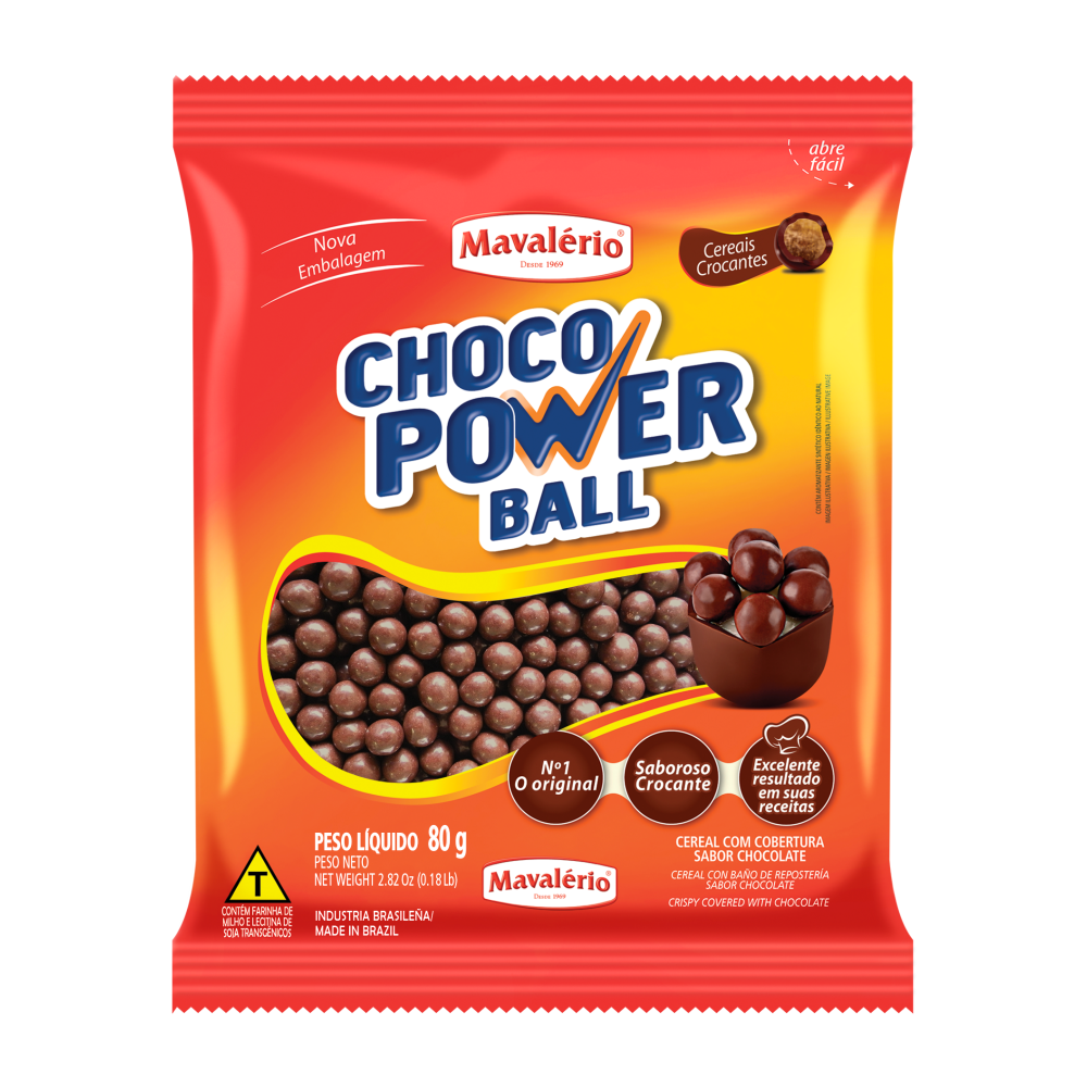 CHOCO POWER BALL CHOCOL  MIL CORES 1X80G