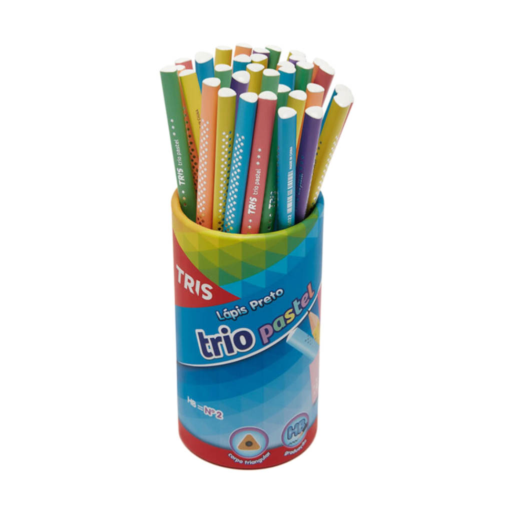 LAPIS PT TRIO PASTEL TRIS 1X48UN 