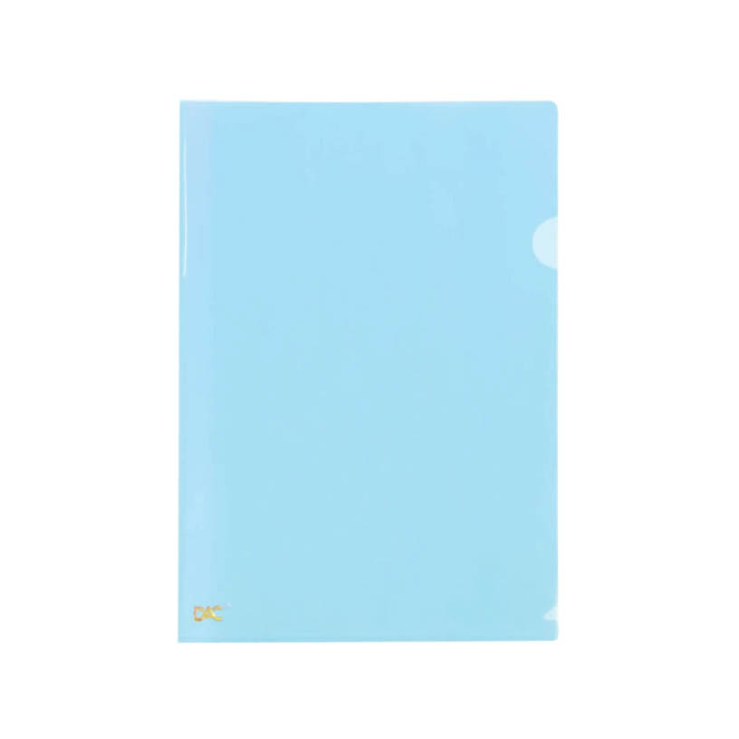 PASTA L A4 PP AZUL PASTEL DAC  1X10U 