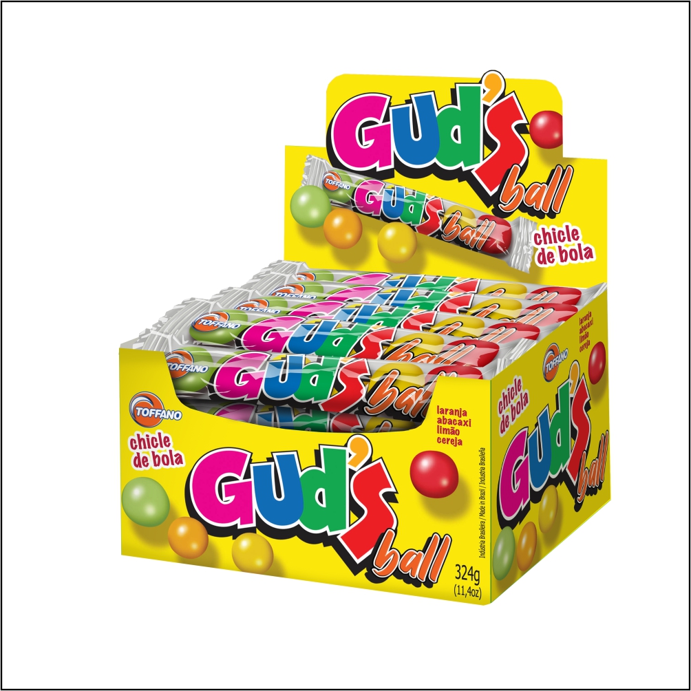 CHICLE BOLA GUDS CART SORT TOFF 1X324G  