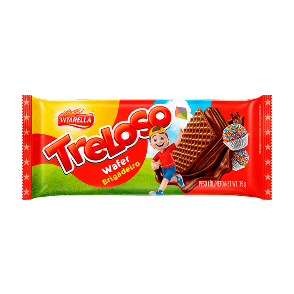 BISC WAFER  TRELOSO  BRIGADEIRO 40X35G