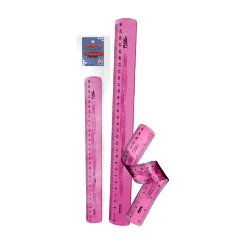 REGUA 30CM RS FLEXIVEL NEON WALEU1X10UN