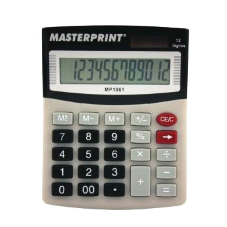 CALCULADORA ELETR MP1061 12DIG MASTPRINT