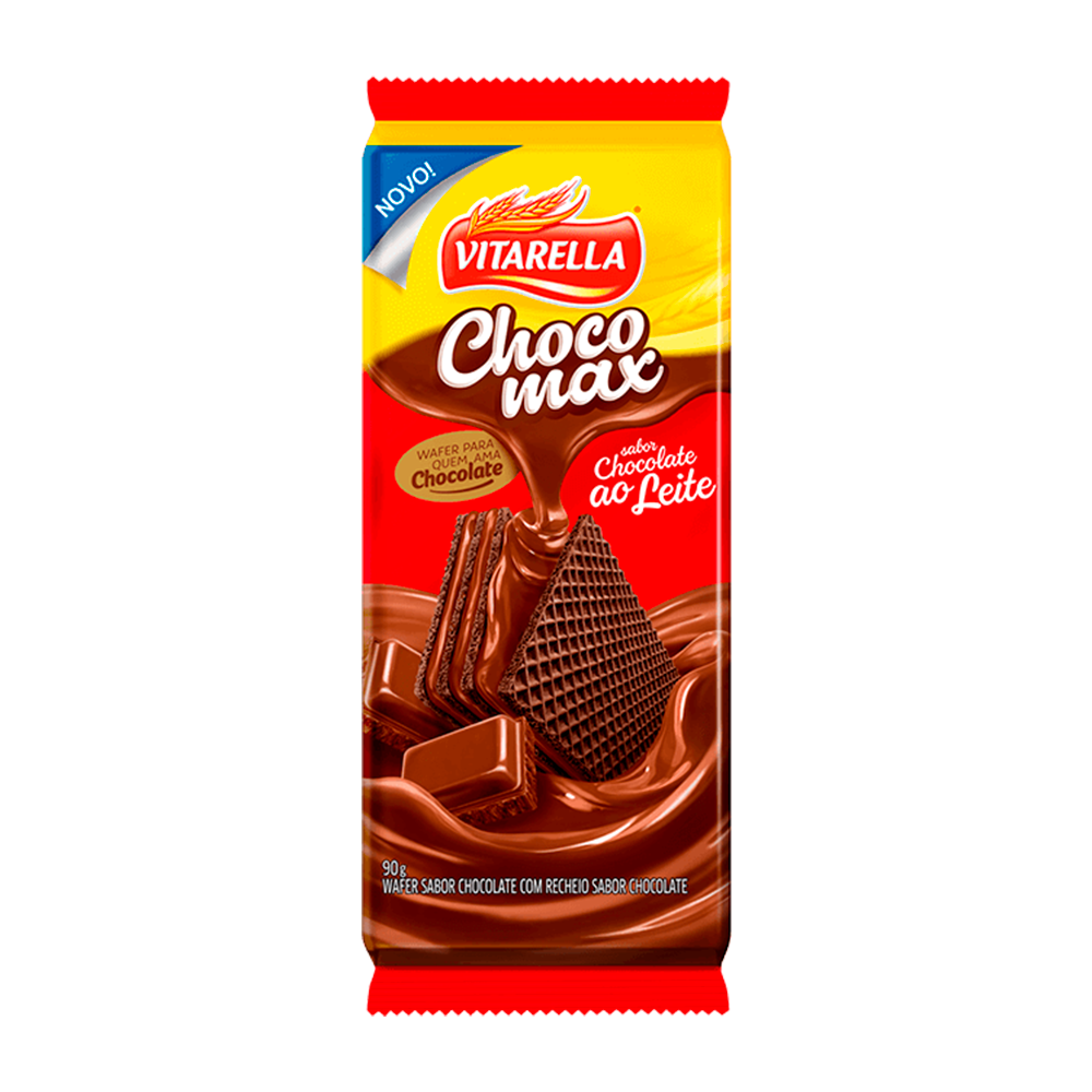 BISC WAFER CHOCOMAX CHOC AO LEITE 10X90G