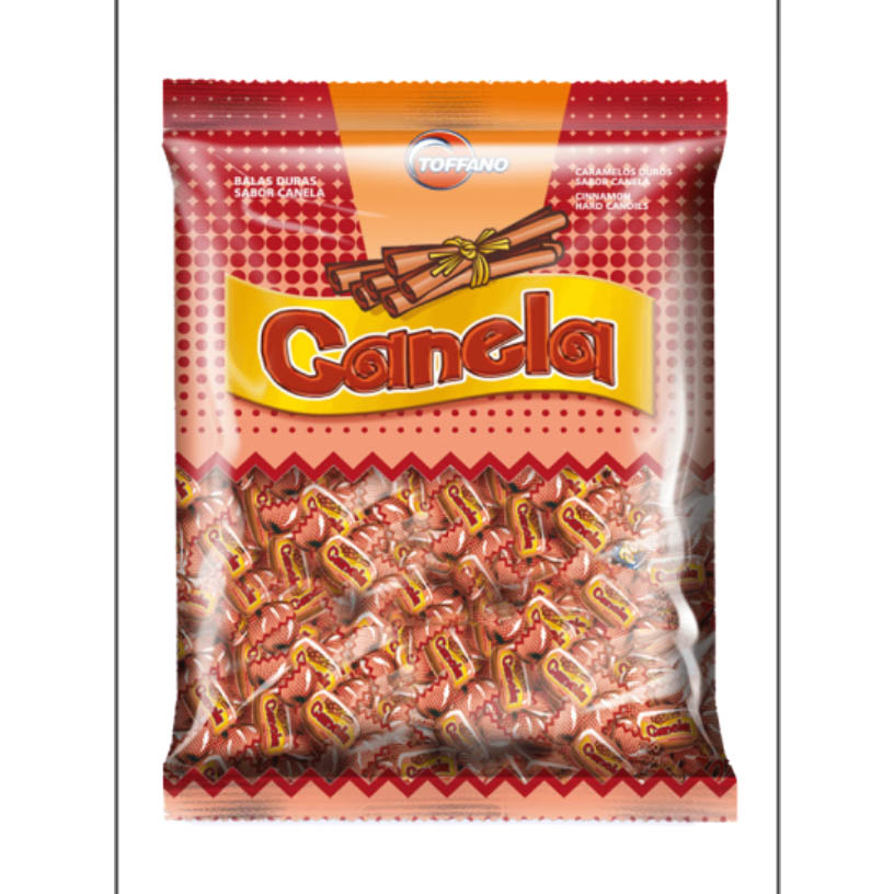 BALA DURA  CANELA TOFFANO  1X500G