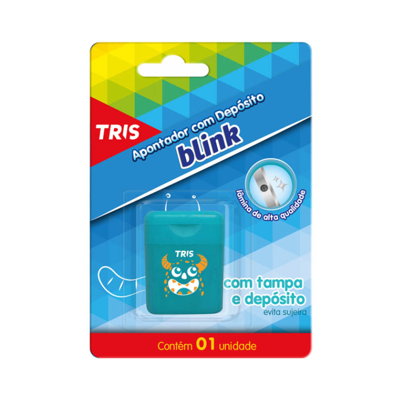 APONTADOR C DEP BLINK AZUL TRIS 1X1UN