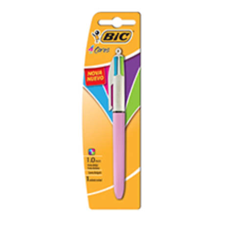CANETA ESFER  4 COR RS FSH BIC 1X1UN