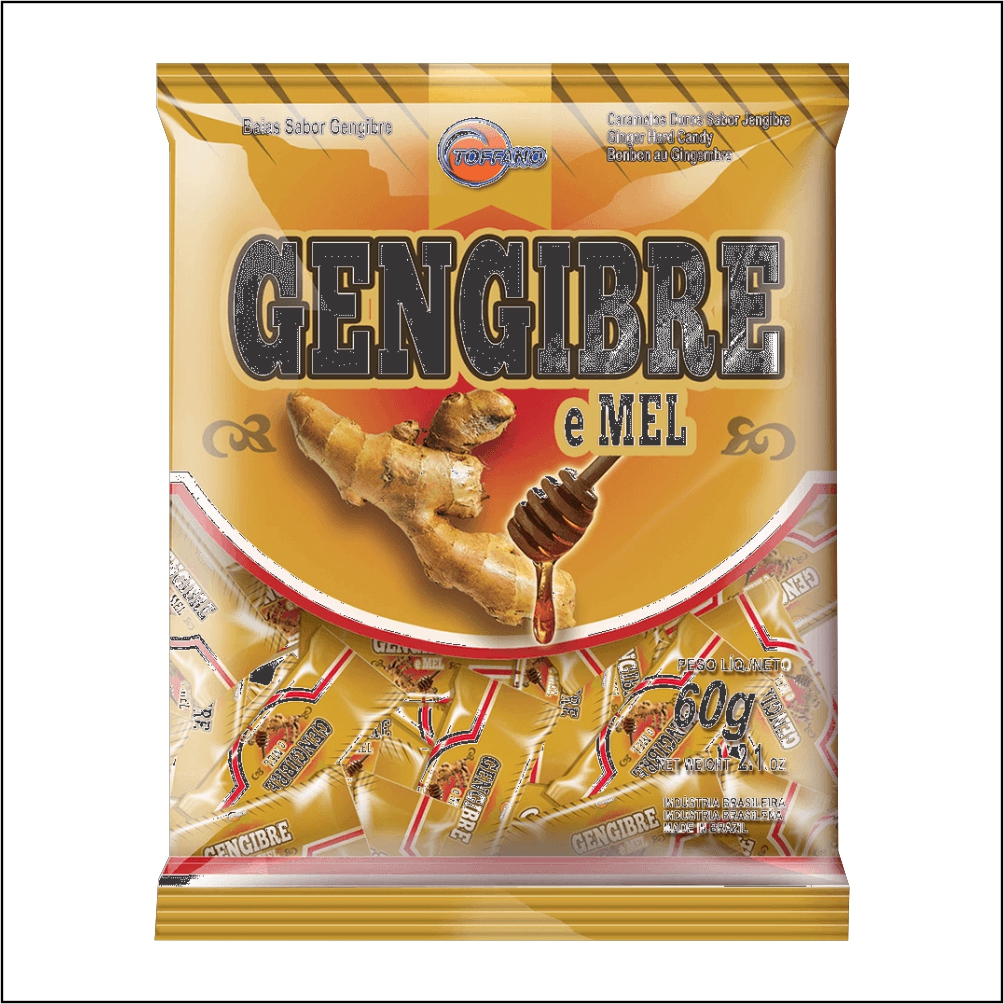 BALA DURA GENGIBRE TOFFANO 1X500G 