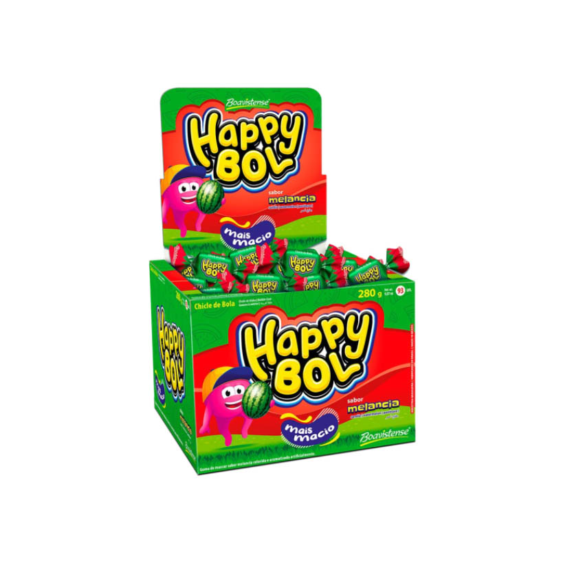 CHICLE HAPPY BOL MELANC FLORESTAL 1X140G