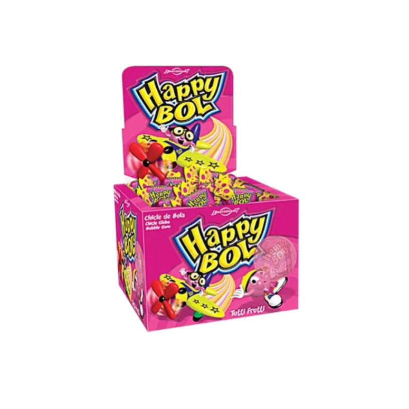 CHICLE HAPPY BOL T FRUT FLORESTAL 1X140G